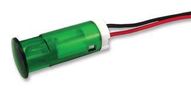 INDICATOR, LED PANEL MNT, 10MM, GREEN QS103XXG24