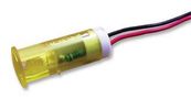 INDICATOR, LED PANEL MNT, 10MM, YELLOW QS103XXY24