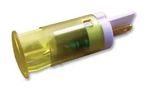 INDICATOR, LED PANEL MNT, 12MM, YELLOW QS121XXY24