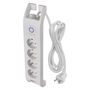 Surge Protector 900J – 4 sockets, 2m, white, EMOS P54012 8592920075081