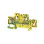 Multi-tier modular terminal, PUSH IN, 1.5 mm², 500 V, Number of levels: 2, Green/yellow, orange Weidmuller 2469410000 04050118485615