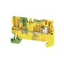 PE terminal, PUSH IN, 1.5 mm², Number of connections: 2, Number of levels: 1, Green/yellow, orange Weidmuller 2482220000 04050118493931