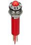 LED INDICATOR, PANEL, 8MM, RED, 12VDC Q8P1CXXR12E