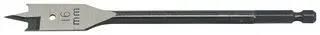 FLAT DRILL BIT, E6.3 DRIVE, 16MM, 160MM T2942-16