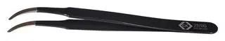 ESD TWEEZER, FINE BENT TIP, 117MM T2370D