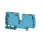 Supply terminal, PUSH IN, 16 mm², 800 V, 76 A, Number of potentials per tier: 1, TS 35, blue, Colour of operational elements: orange Weidmuller 2502320000 04050118515794