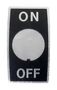 INDICATION PLATE, ON-OFF, ALUMINIUM WD1901