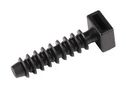 CABLE TIE MOUNT, SCREW, 7.2MM, BLACK. 151-80500