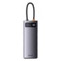 Hub 7in1 Baseus Metal Gleam Series, USB-C to 3x USB 3.0 + HDMI + USB-C PD + VGA + Ethernet RJ45, Baseus WKWG040013