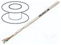 Wire; HELUKAT® 100,U/UTP; 4x2x26AWG; 5e; stranded; Cu; grey; 100m HELUKABEL HELUKAT100-UTP-FP