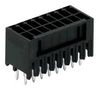 TERMINAL BLOCK, HEADER, 10POS, VERT, BLK 713-1405