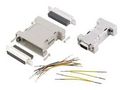 D-SUB ADAPTOR, 9POS, PLUG-RCPT, PLASTIC GA0909MFLGK-RC