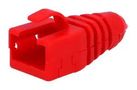 STRAIN RELIEF BOOT, RJ45 CONN, RED, PK10 RJ45SRB-RET-R