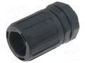 Straight terminal connector; Thread: metric,outside; polyamide HELLERMANNTYTON HG25-S-M25-PA66-B