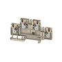 Multi-tier modular terminal, PUSH IN, 4 mm², 800 V, 32 A, Number of levels: 2, dark beige, orange Weidmuller 2540020000 04050118551754