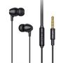 Wired in-ear headphones VFAN M16, 3.5mm jack, 1m (black), Vipfan M16-black