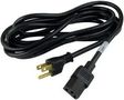 POWER CORD, NEMA 5-15P/IEC 60320 C13, 3M 17501