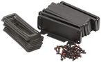 END PANEL W/FLANGE, ALUMINIUM, BLACK Q14P1CXXHG24E