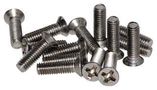 COVER SCREW, STAINLESS STEEL, NAT, PK100 Q14P1CXXHG24E