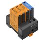 Surge voltage arrester  (power supply systems), Surge protection, Type I + II, Low voltage network: TN-C-S, TN-S, TT, III, IV, AC, 230 V Weidmuller 2591460000 04050118599480