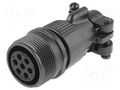 Connector: circular; plug; for cable; PIN: 7; female; soldering AMPHENOL DS3101F16S-1S