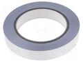 Tape: shielding; W: 19mm; L: 33m; Thk: 0.088mm; acrylic conductive H-OLD HOLD-CAL-19MM-33M