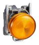 PILOT LIGHT, 22MM, ORANGE LENS, 250VAC XB4BV65