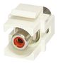 RCA KEYSTONE COUPLER, RECEPTACLE, WHT KRCARDWH