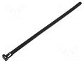 Cable tie; multi use; L: 200mm; W: 7.6mm; black; polyamide; 215.6N KSS WIRING HV-200