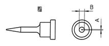 Jootekolvi otsik 0.2x1.6mm, jootekolvile WSP80 LT-1S, Weller W/LT-1S 037103294654