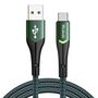 USB to USB-C Mcdodo Magnificence CA-7961 LED cable, 1m (green), Mcdodo CA-7961