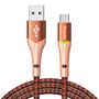 USB to USB-C Mcdodo Magnificence CA-7962 LED cable, 1m (orange), Mcdodo CA-7962