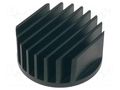 Heatsink; LED; Ø: 32mm; H: 14mm; 15.71K/W; black FISCHER ELEKTRONIK ICKLEDR32X14