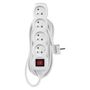 Extension Cord 7 m / 4 sockets / switch / white / PVC / 1 mm2, EMOS P1417 8595025302304