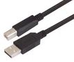 USB CABLE, 2.0 A PLUG-B PLUG, 4M CAUBLKAB-4M