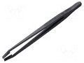 Tweezers; non-magnetic,high rigidity; Tipwidth: 7.7mm; ESD IDEAL-TEK IDL-710CF