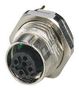 SENSOR CONNECTOR, M12, RCPT, 4POS 1553006