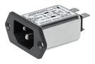 IEC INLET C14/C18 WITH FILTER, 1A, QC 3-101-140