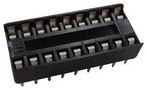 DIP SOCKET, 18POS, 2ROW, 2.54MM, TH 4818-3000CP