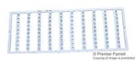 TERMINAL BLOCK MARKER, 1-50, 1 CARD 248-566