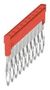 CROSS CONN, 10POS, TERMINAL BLOCK, RED 1985800000