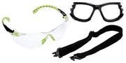SAFETY GLASS, CLEAR, ANTI FOG, BLK/GRN S1201SGAFKT-EU
