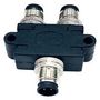 Y SPLITTER CON, 5P M12 RCPT-5P PLUG/RCPT Y58-A05-FMFR001