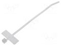 Cable tie; with label; L: 100mm; W: 2.3mm; natural; polyamide; 80N HELLERMANNTYTON IT18R-PA66-NA-C1