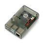 Case for Raspberry Pi with 4 IN fan gray, transparent DNG-16188 5904422301392