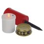 LED grave candle stake, 25 cm, 2x AA, outdoor and indoor, vintage, EMOS DCCV22 8592920111383