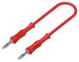 4MM MALE BANANA PLUG-PLUG, RED, 1M 76-114