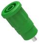 BANANA JACK, 4MM, 25A, SOLDER, GREEN 76-1520