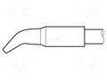 Tip; bent chisel; 3.2x1.5mm; longlife; for soldering station JBC TOOLS JBC-C250418