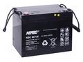 Re-battery: acid-lead; 12V; 80Ah; AGM; maintenance-free; 23.5kg NERBO ACCU-NBC80-12I